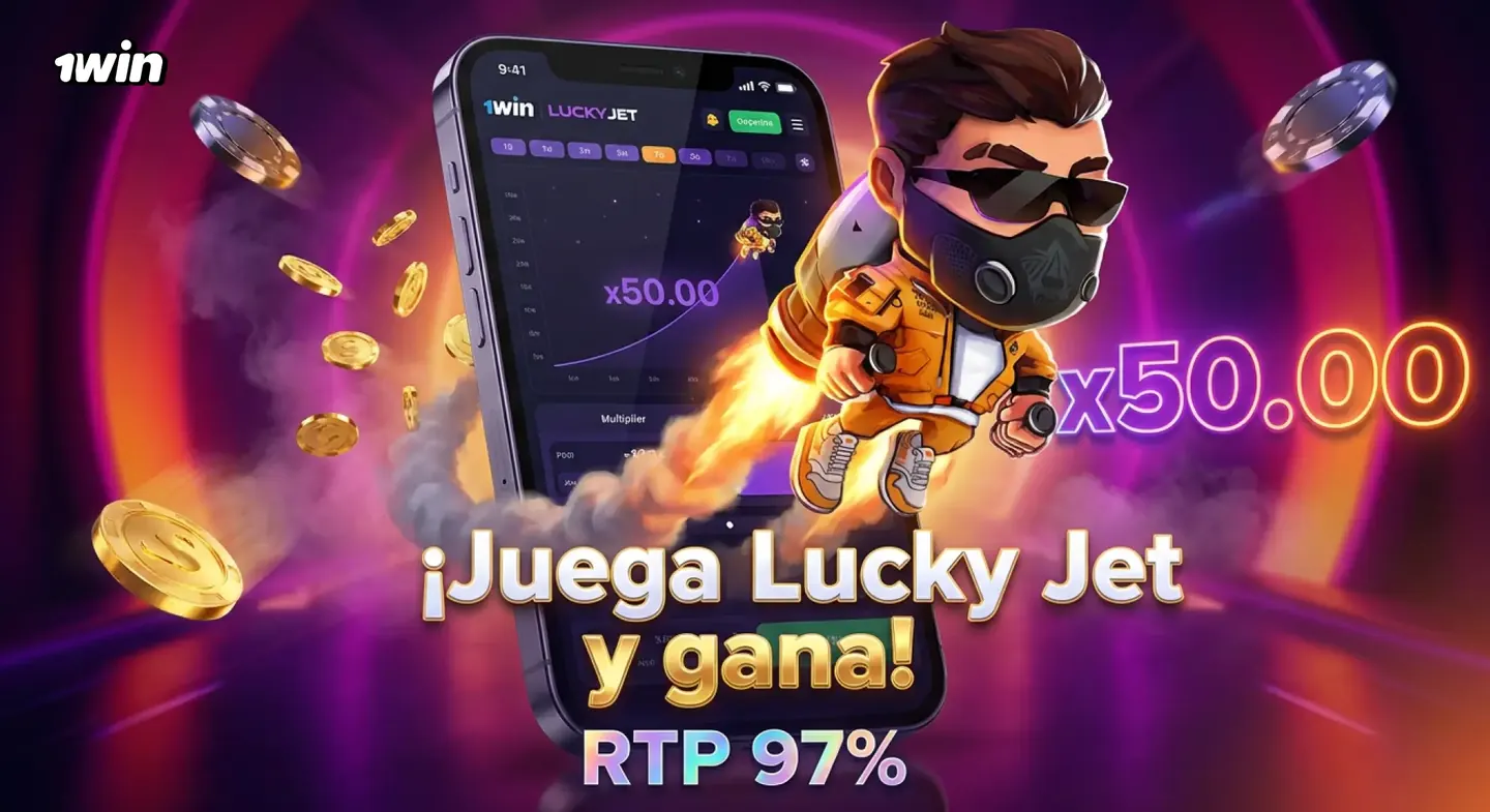 Ronda de Lucky Jet con el multiplicador subiendo