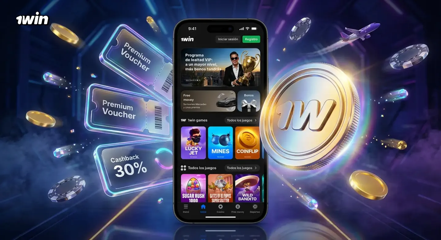 Vouchers y cashback del programa de bonos de 1win